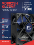 Вентилятор VD8025H sleeve (скольжение) 24V - st-e.info - Волгоград