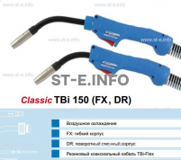 Горелка для полуавтоматической сварки TBi 240-blue-ESG, длина 4 метра - st-e.info - Волгоград